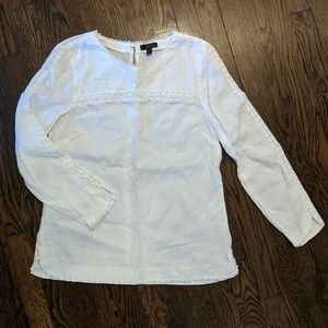 NEW PRICE--Linen J. Crew Blouse